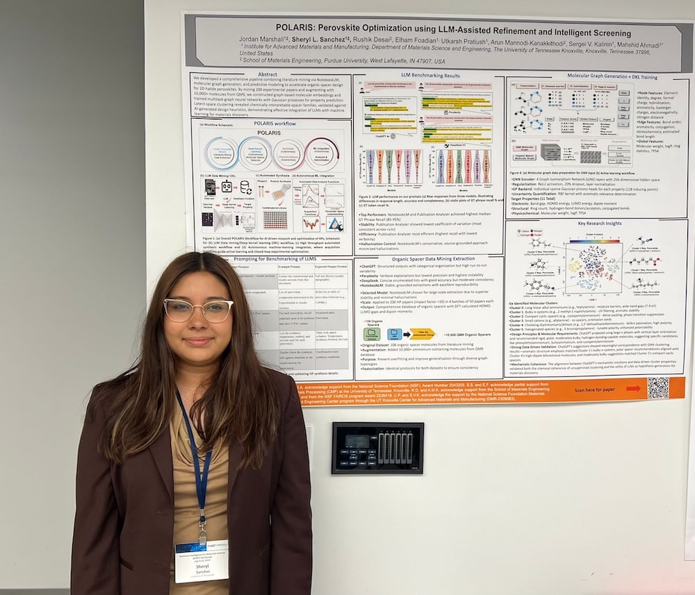 Sheryl Sanchez with winning poster